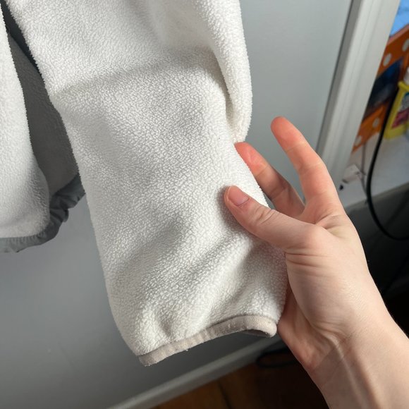 The North Face Denali Womens Jacket Size Medium White Gray Full Zip Fleece - Picture 11 of 15